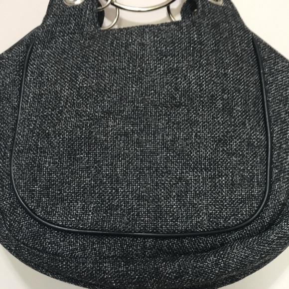 NICOLE Lee Collection beaded fabric tweed handbag - Picture 6 of 10